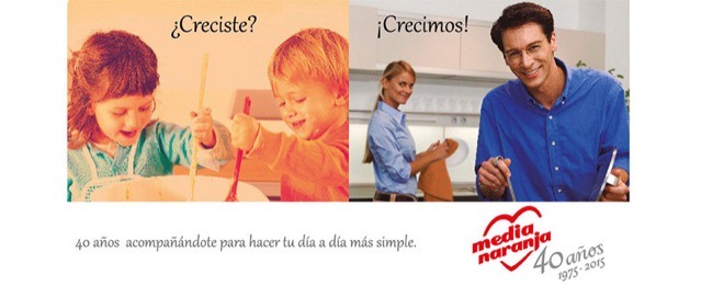 Imagen de campaña de Media Naranja en 2015